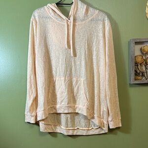 Weatherproof Vintage Light Peach Hooded Pullover